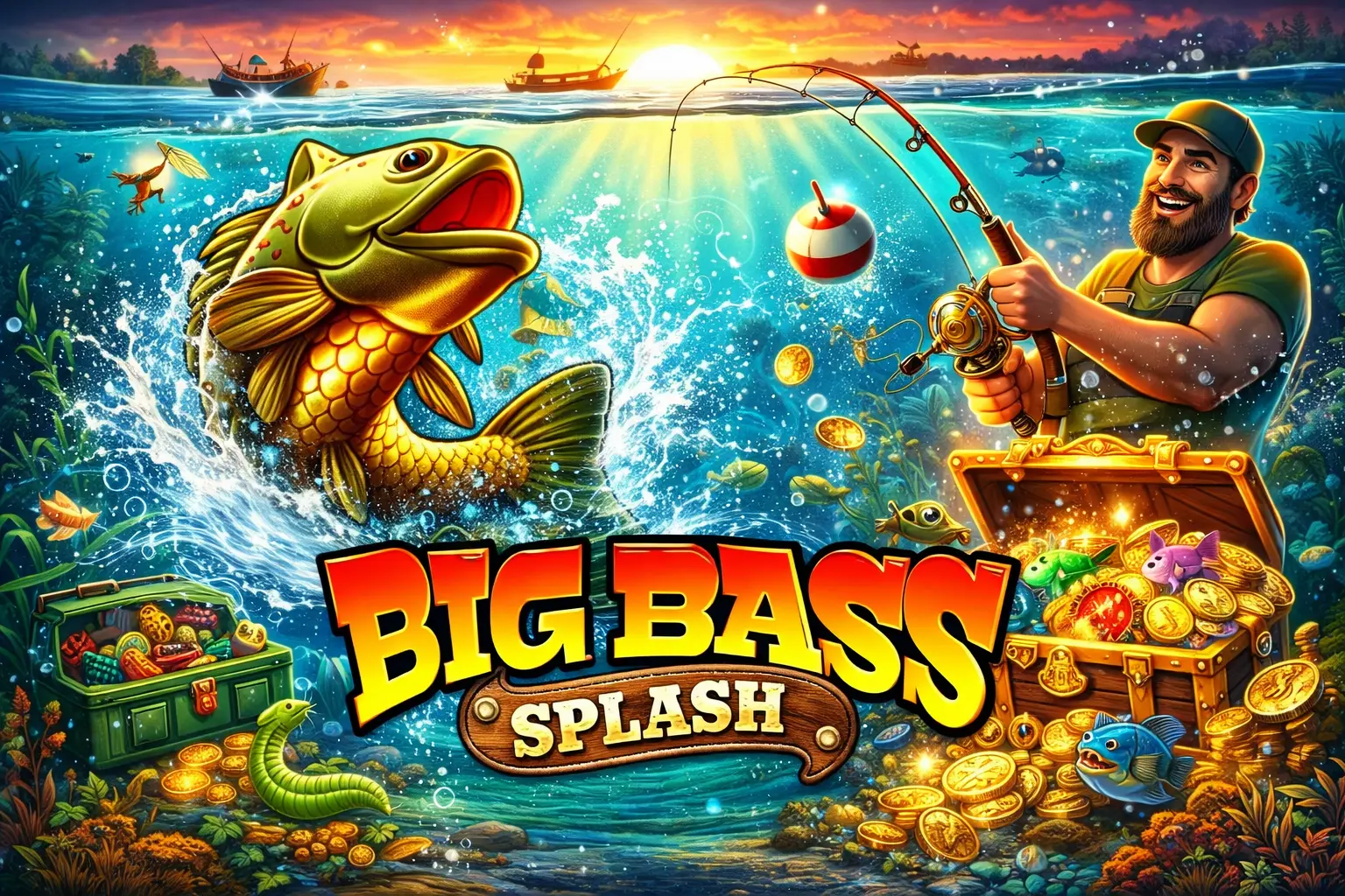 Big Bass Splash Spielautomat Interface